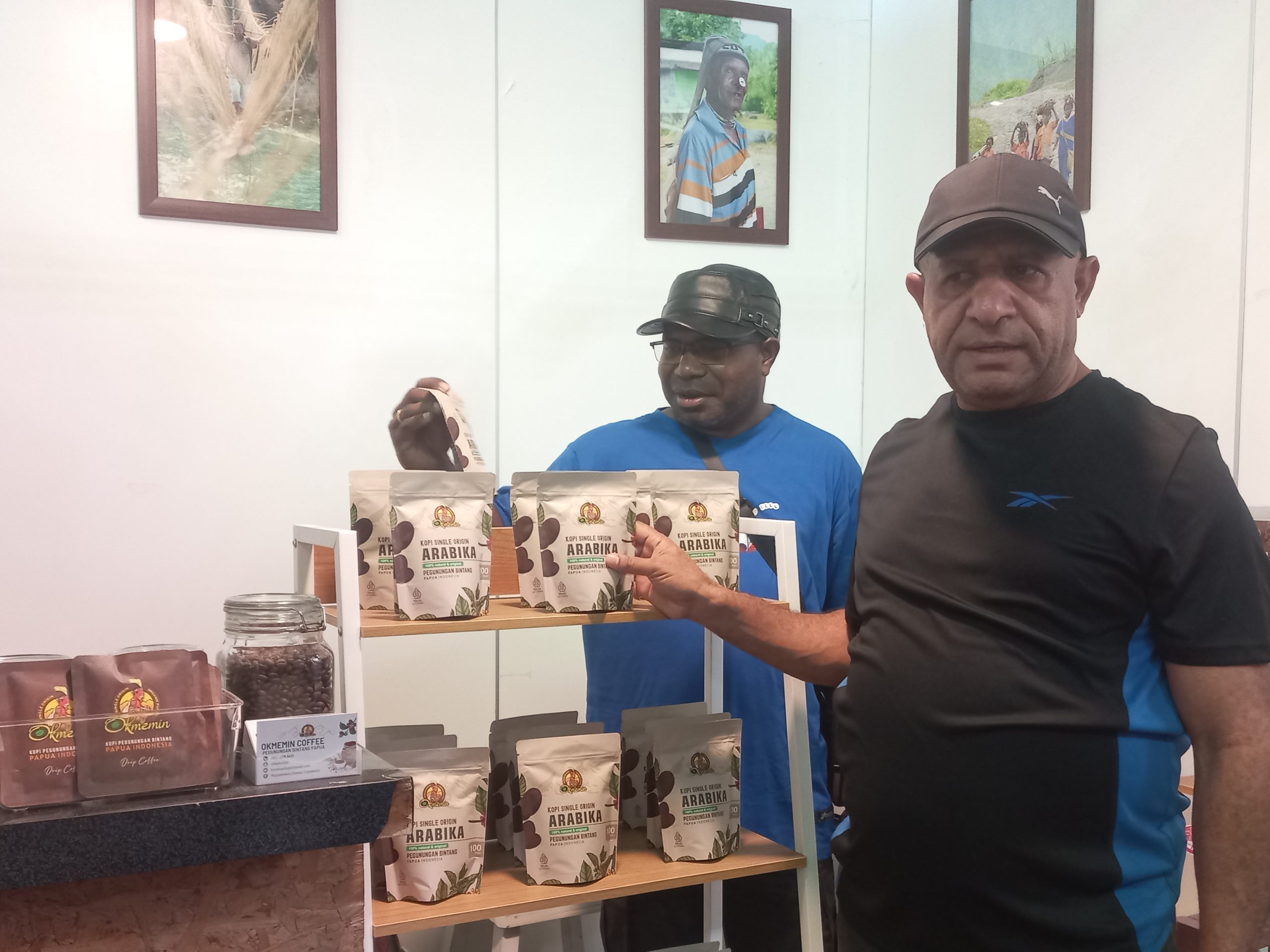 Kini, Kopi Organik Asli Pegunungan Bintang Papua Ada di Stand OKMEMIN, Kampung Tombo Kangen, Bandara YIA