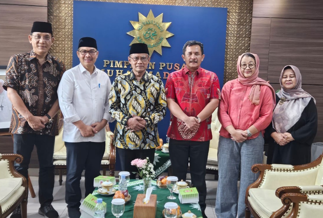 Hasto Wardoyo Sowan Ketua PP Muhammadiyah Prof Dr Haedar Nashir