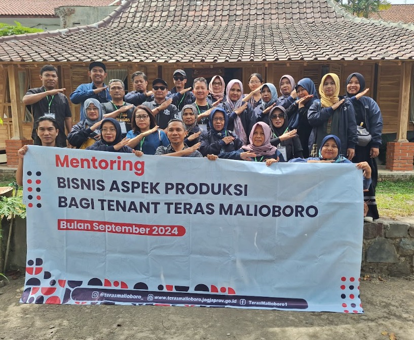 Dukung Pengembangan Bisnis, Pemda DIY Gelar “Mentoring Bisnis Aspek Produksi bagi Tenant Teras Malioboro” 