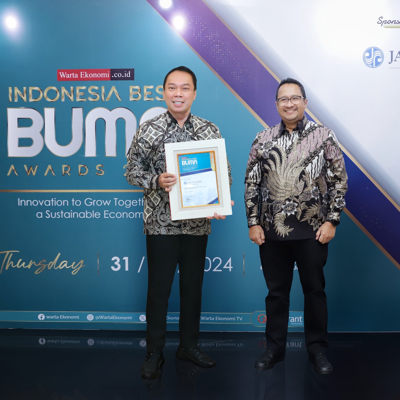 Berhasil Jalankan Tata Kelola untuk Tingkatkan Pelayanan, Jasa Raharja Raih Penghargaan sebagai Best BUMN Awards 2024