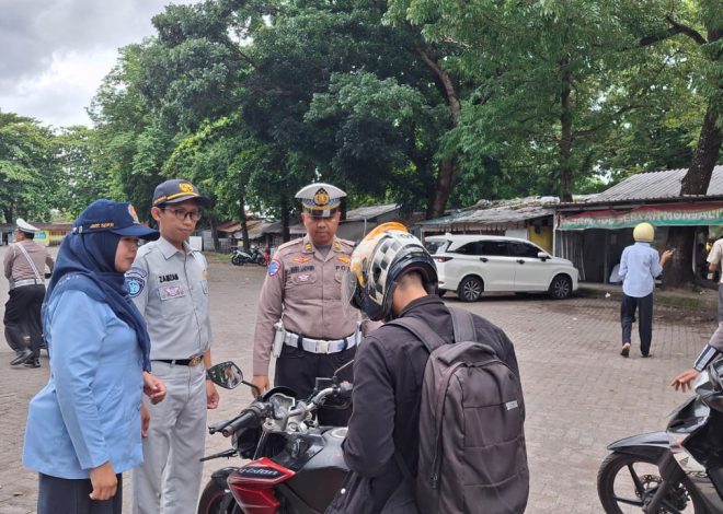 Jasa Raharja Turut Partisipasi Dalam Operasi Gabungan Penertiban Pelanggaran Kendaraan di Monumen Jogja Kembali