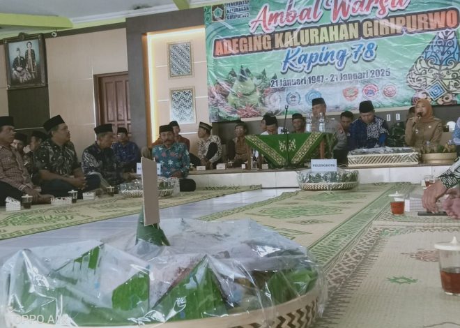 Kenduri Budaya Warnai Peringatan Hari Jadi Ke 78 Kalurahan Giripurwo